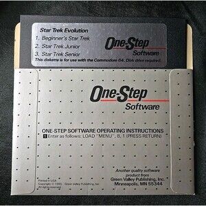 Star Trek Evolution by One Step for Commodore 64/128 Floppy Disk Untested